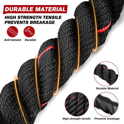 Jump Rope, Weighted Jump Ropes for Men Women, 2.8Lb Heavy Skipping Rope for Exercise, Adult Jumpropes for Home Workout, Improve Strength and Building Muscle,Total Body Workout Equipment