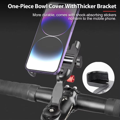 NEWBOLER MTB Phone Mount Stand Bicycle Holder 360° Rotatable Aluminum Adjustable Bike Phone Holder Non-Slip Cycling Bracke