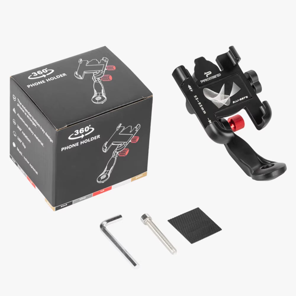 NEWBOLER MTB Phone Mount Stand Bicycle Holder 360° Rotatable Aluminum Adjustable Bike Phone Holder Non-Slip Cycling Bracke